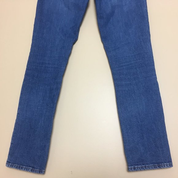 Madewell The High Rise Slim BoyJean Jeans Size 23 Stretch Denim - Picture 7 of 12